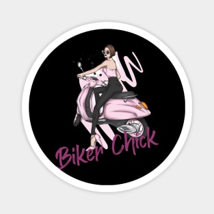 Biker Chick - Let's Ride With Style. Magnet